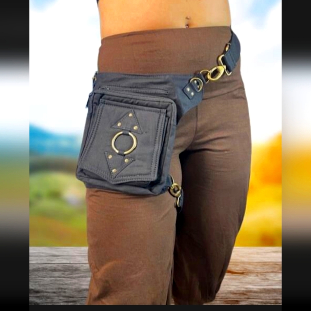 Mishu Boutique Eclipse Bag Brass - Thigh bag, Pocket belt, Utility belt